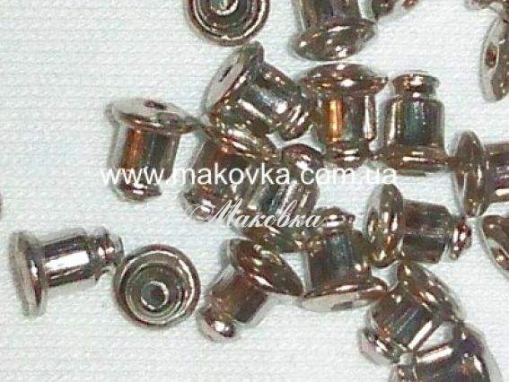 Заглушка для сережек металлическая, 1 шт Заглушка для сережек металлическая, 1 шт